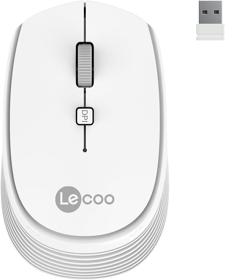 Lecoo Ws202 Beyaz Usb Kablosuz Mouse