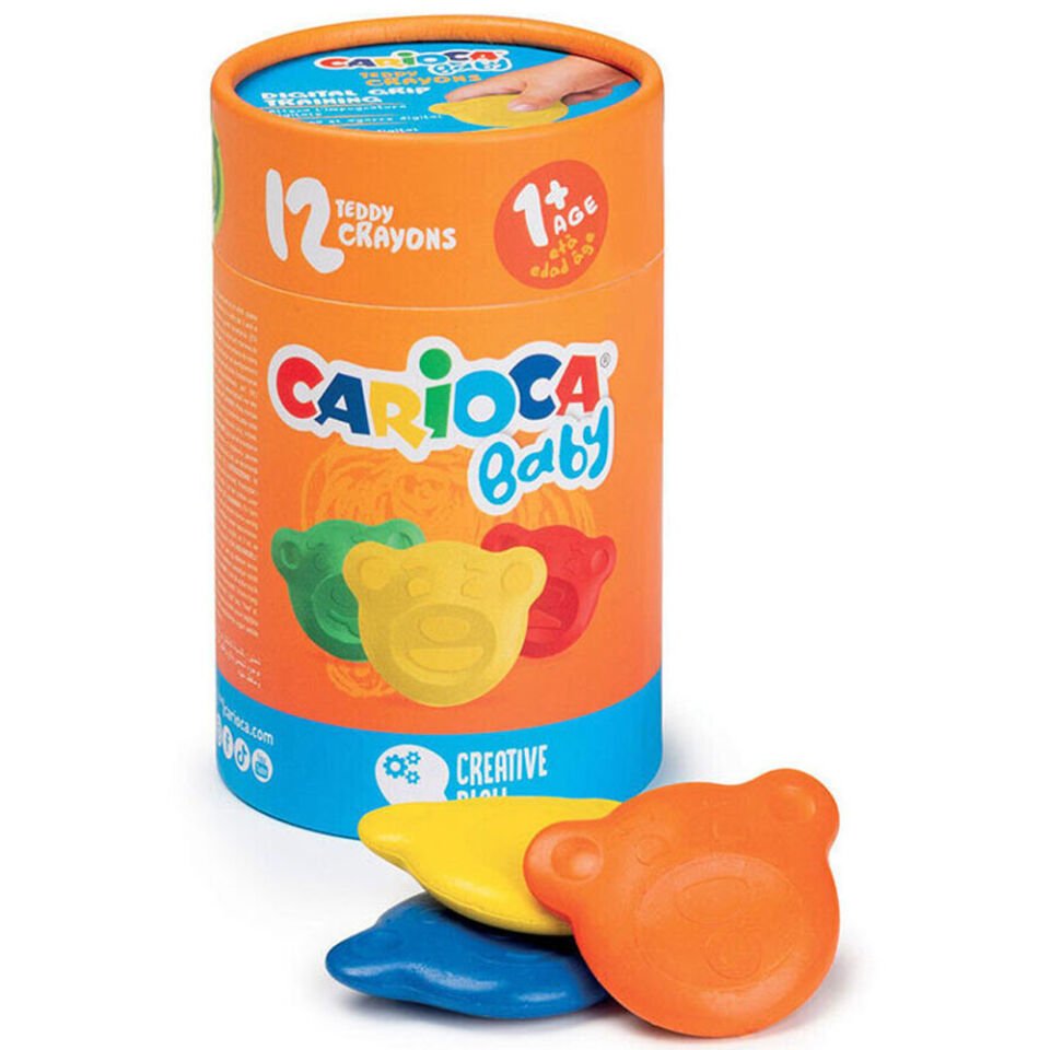 Carioca Teddy Bebek Crayons 12 Li 1+Yaş