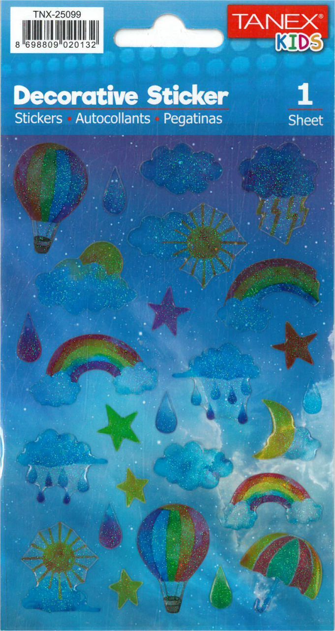 Tanex Tnx-25099 Gökkuşağı Serisi Etiket