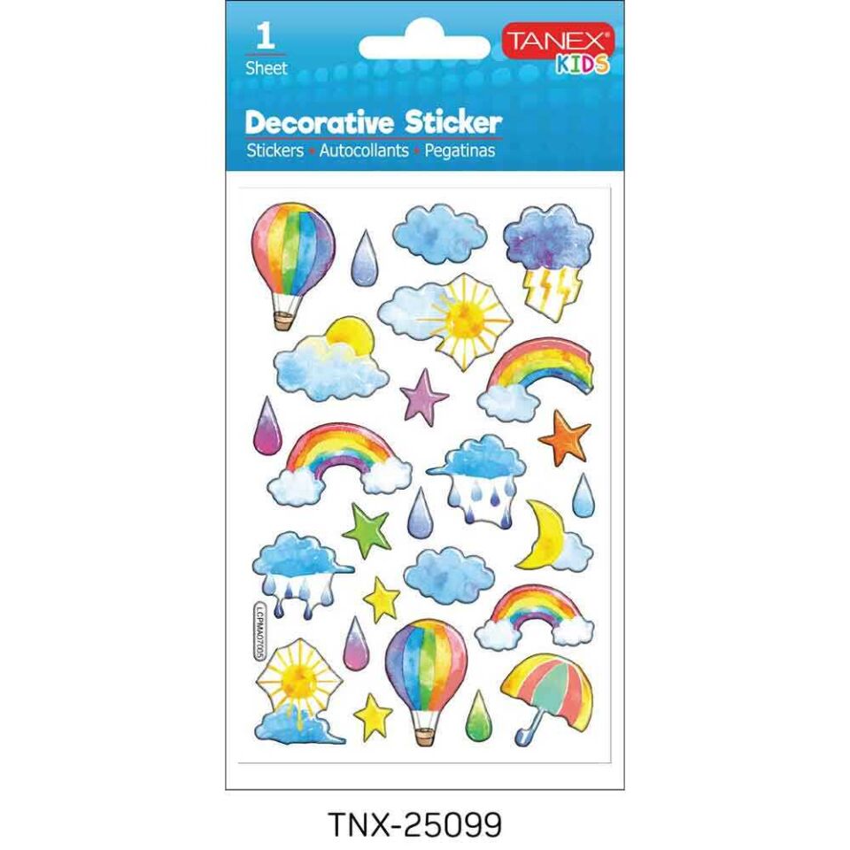 Tanex Tnx-25099 Gökkuşağı Serisi Etiket