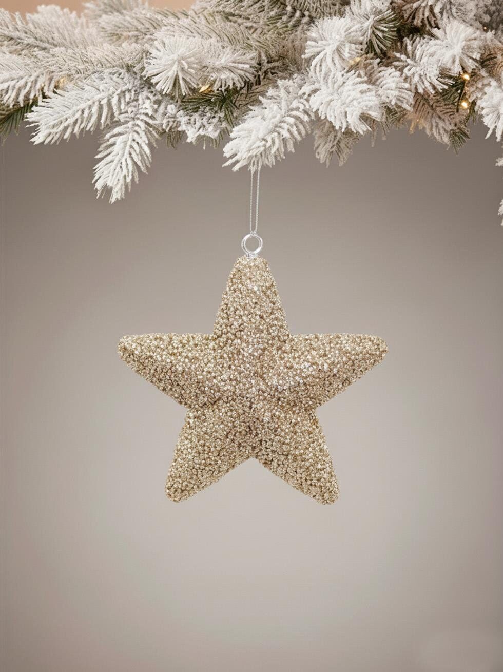 Astaş Simli Sampanya Yildiz 15 Cm