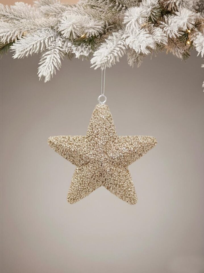 Astaş Simli Sampanya Yildiz 15 Cm