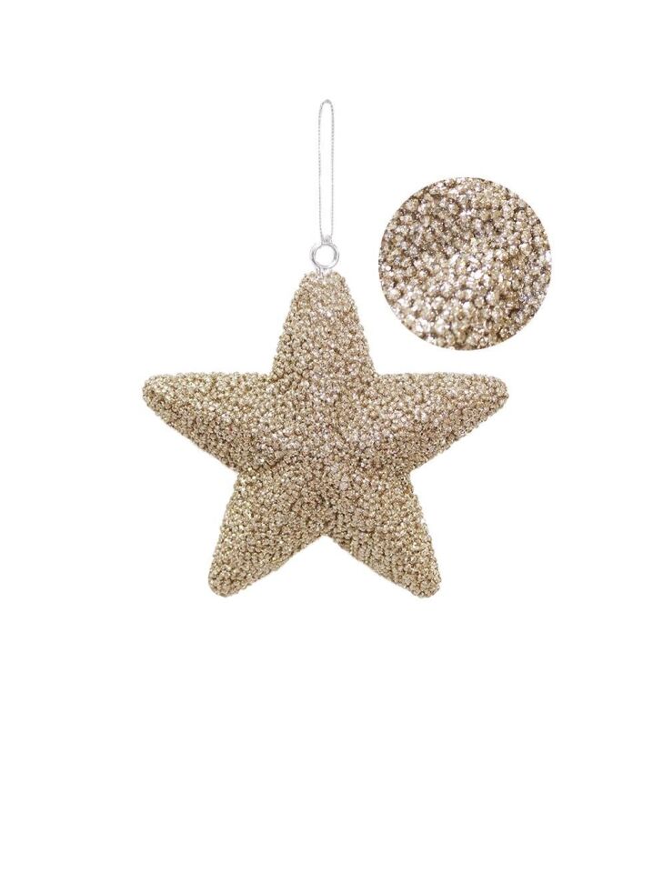 Astaş Simli Sampanya Yildiz 15 Cm