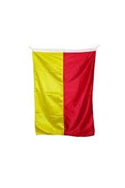 Buket 70x105 Cm Sarı Kırmızı Cankurtaran Bayrağı