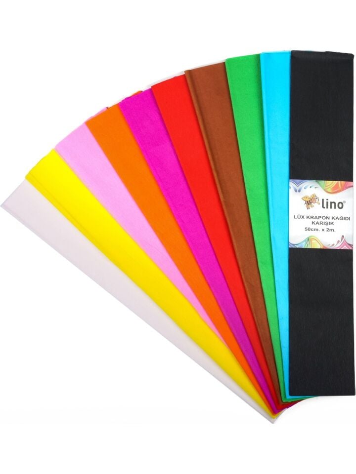 Lino Lüx Krapon Kağıdı 10 Renk 50x200 Cm