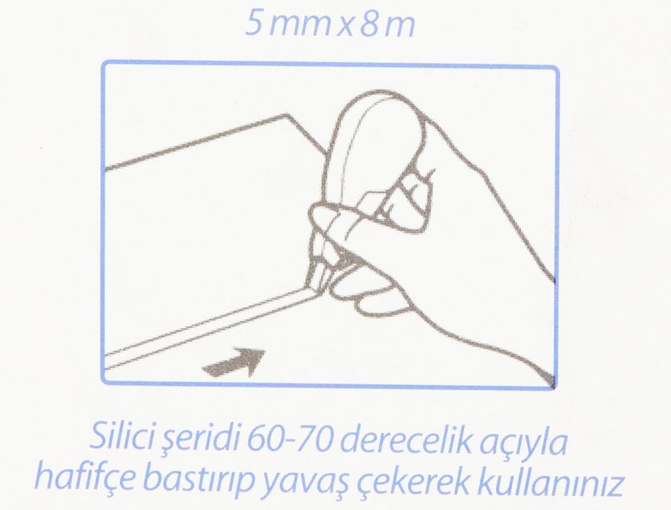 Mas Şerit Silici Midi 5 Mm 8 M