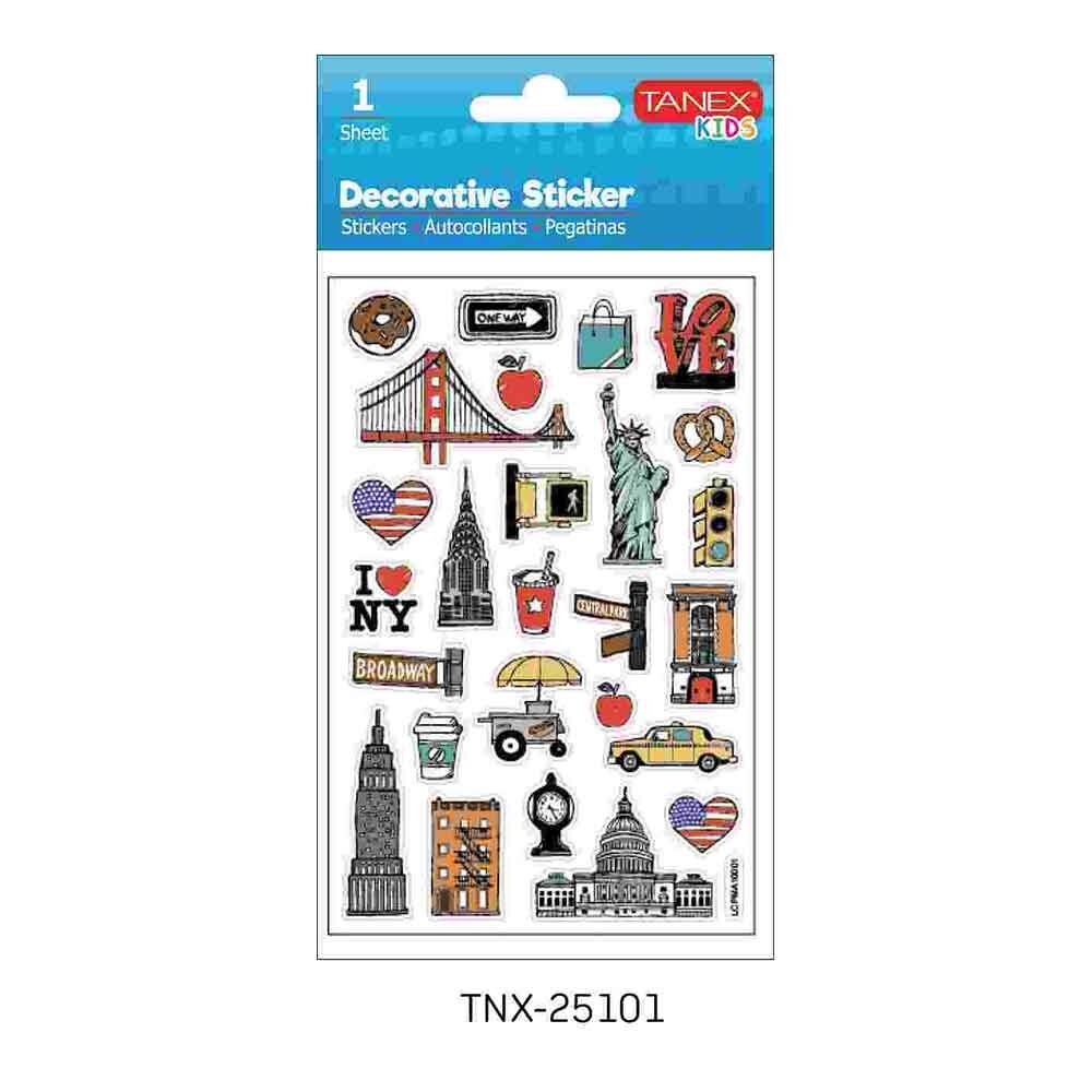 Tanex Tnx-25101 Turistik Yerler-1 Serisi Etiket