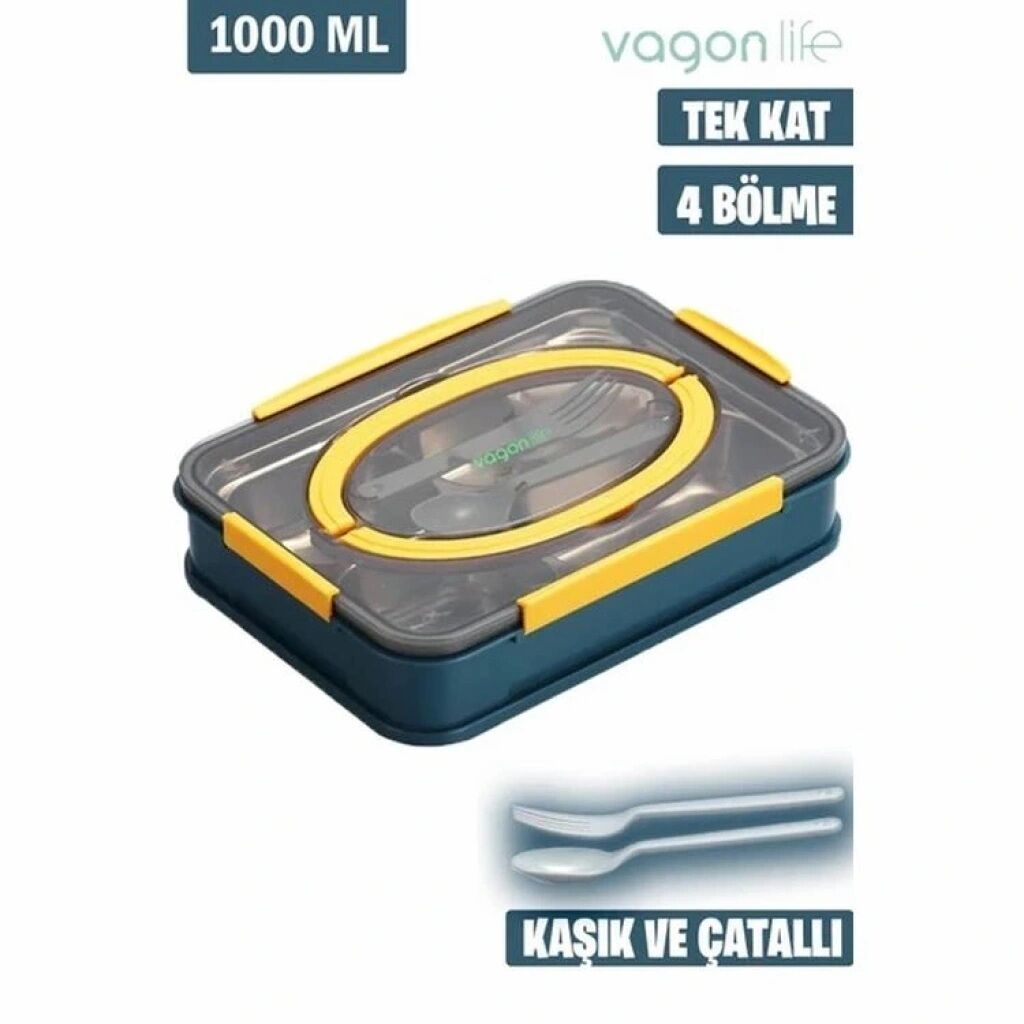 Vagonlife Lunch Box Çelik Blue