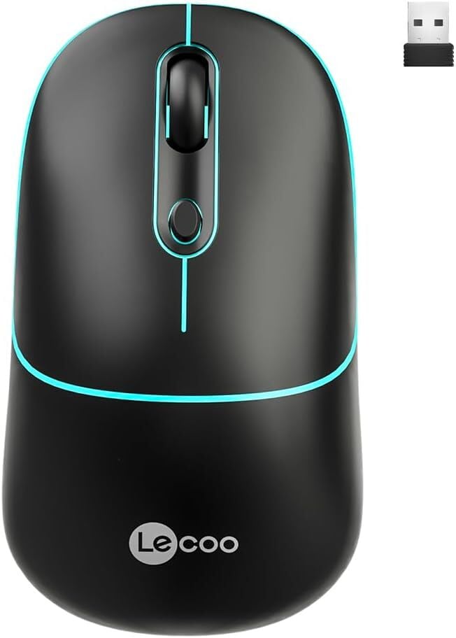 Lecoo Ws210 Siyah Usb Kablosuz Bluetooth Mouse 2.4 G