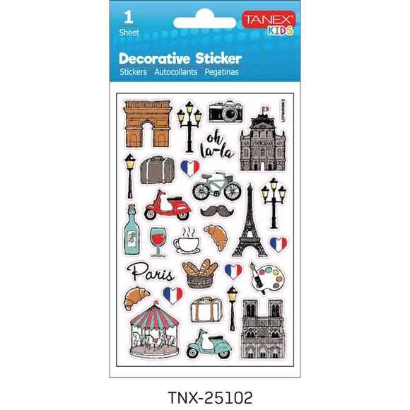 Tanex Tnx-25102 Turistik Yerler-2 Serisi Etiket