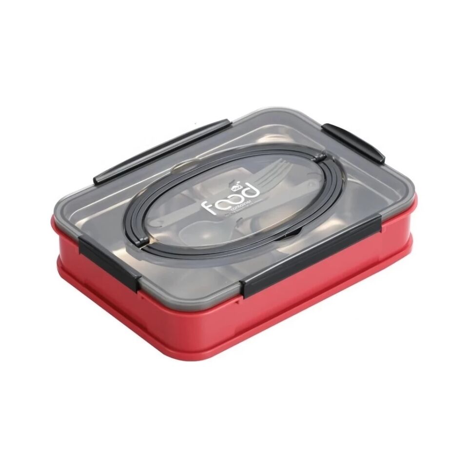 Vagonlife Lunch Box Çelik Red
