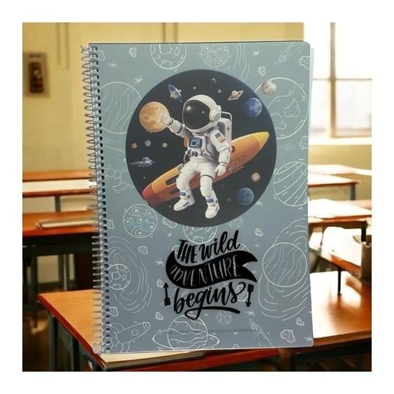Gıpta Wildbook Spiralli Ofset Pp Kapak Defter A4 80 Yaprak Kareli