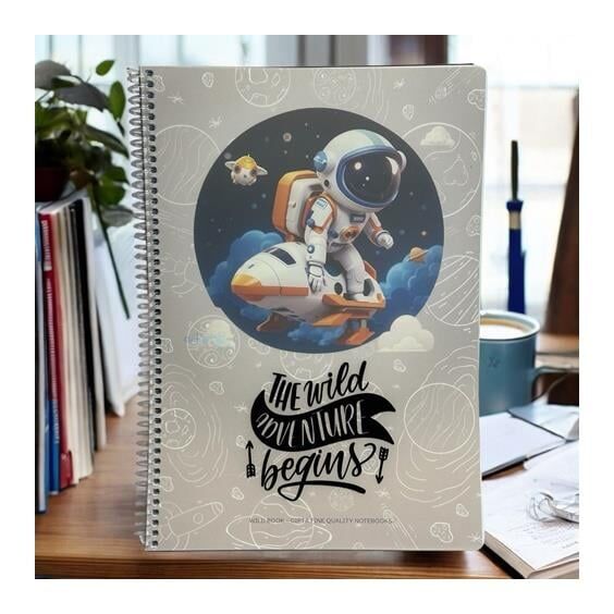 Gıpta Wildbook Spiralli Ofset Pp Kapak Defter A4 80 Yaprak Kareli