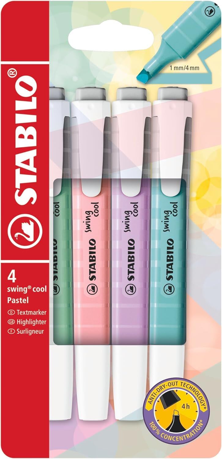 Stabilo Swing Cool Pastel 4 Lü Paket