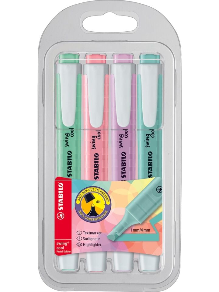 Stabilo Swing Cool Pastel 4 Lü Paket