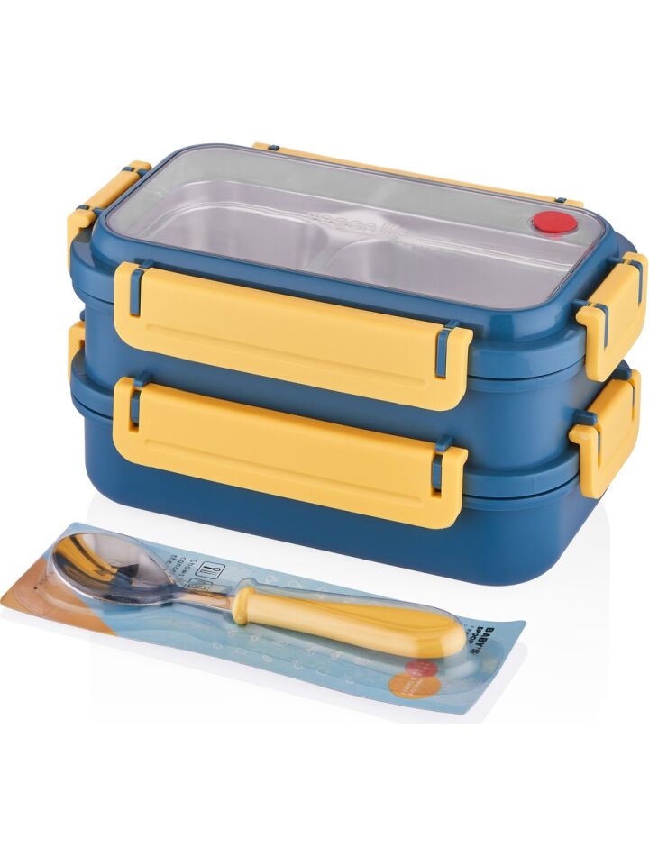 Vagonlife 1200 Ml 3 Bölmeli Paslanmaz Çelik Lunch Box