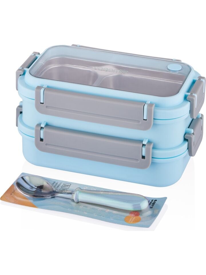 Vagonlife 1200 Ml 3 Bölmeli Paslanmaz Çelik Lunch Box
