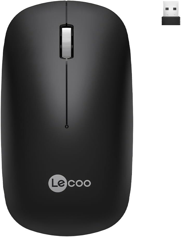 Lecoo Ws214 Siyah Sessiz Kablosuz Mouse
