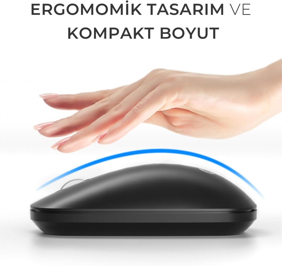 Lecoo Ws214 Siyah Sessiz Kablosuz Mouse