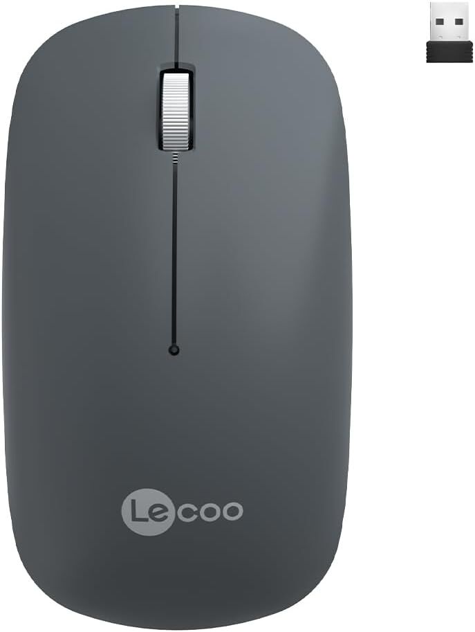 Lecoo Ws214 Gri Sessiz Kablosuz Mouse
