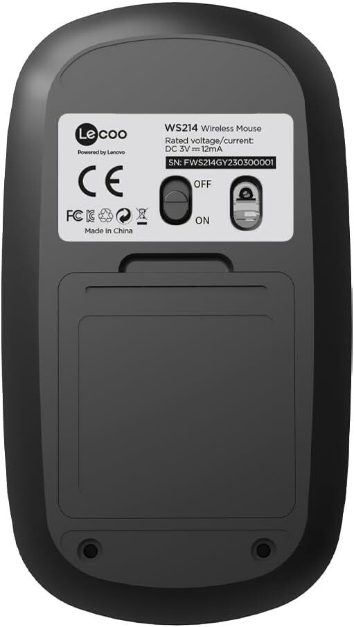 Lecoo Ws214 Gri Sessiz Kablosuz Mouse