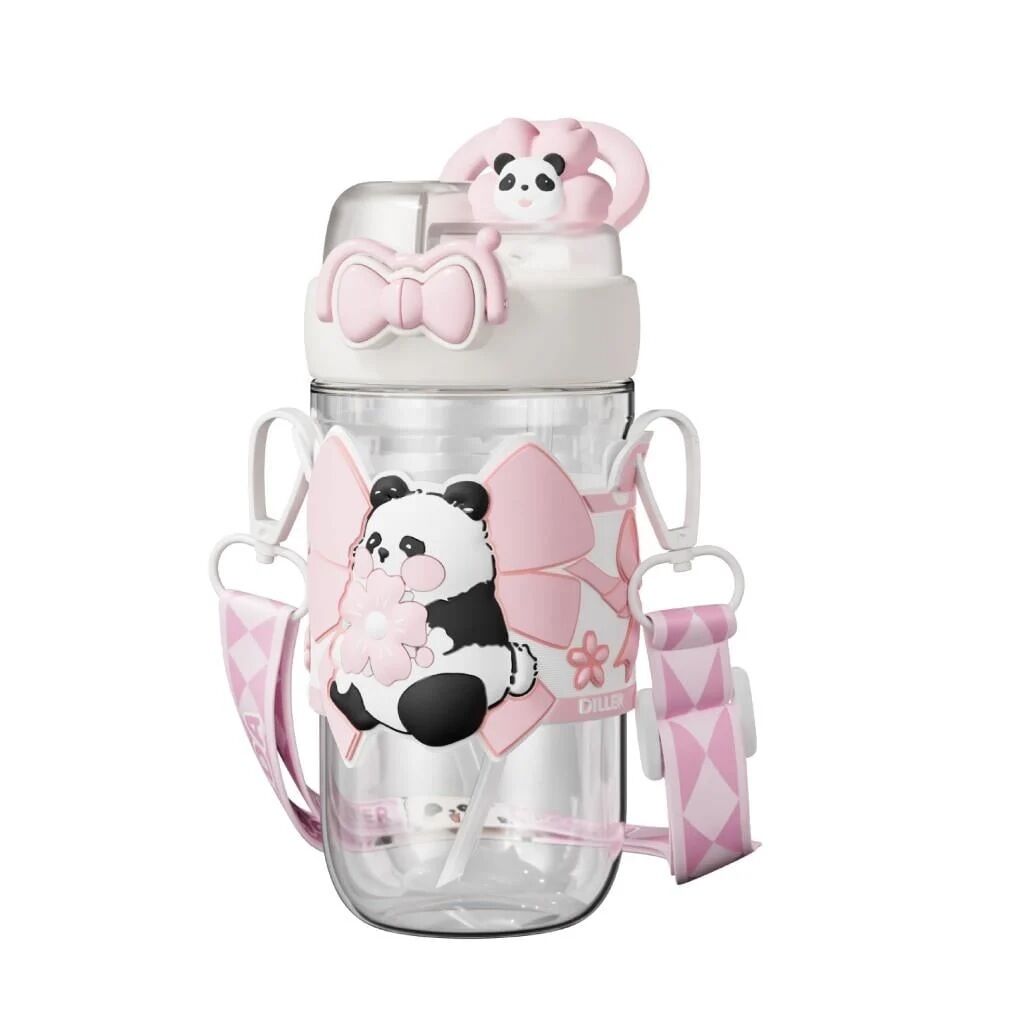 Diller 580 Ml Boyun Askılı Tritan Su Matara Kedi