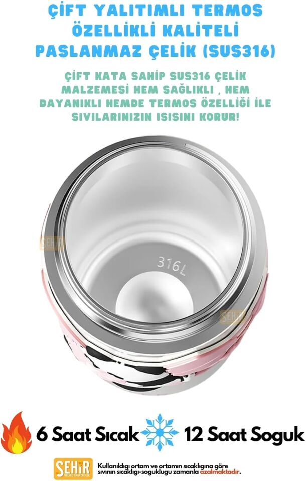 Diller 480 Ml Paslanmaz Çelik Termos