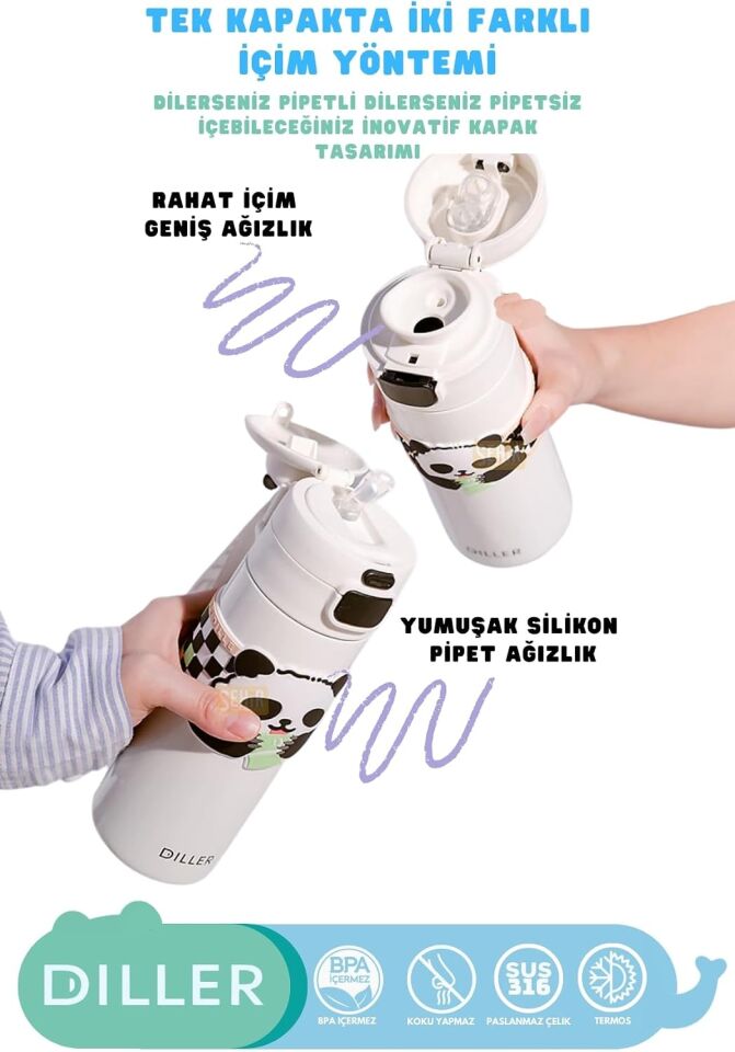 Diller 480 Ml Paslanmaz Çelik Termos