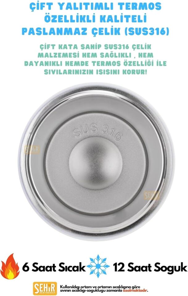 Diller 480 Ml Paslanmaz Çelik Termos
