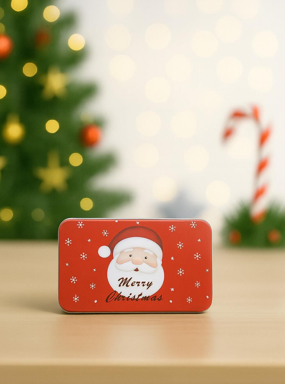 Astaş Yilbasi Desenli Dikdörtgen Hediye Kutusu