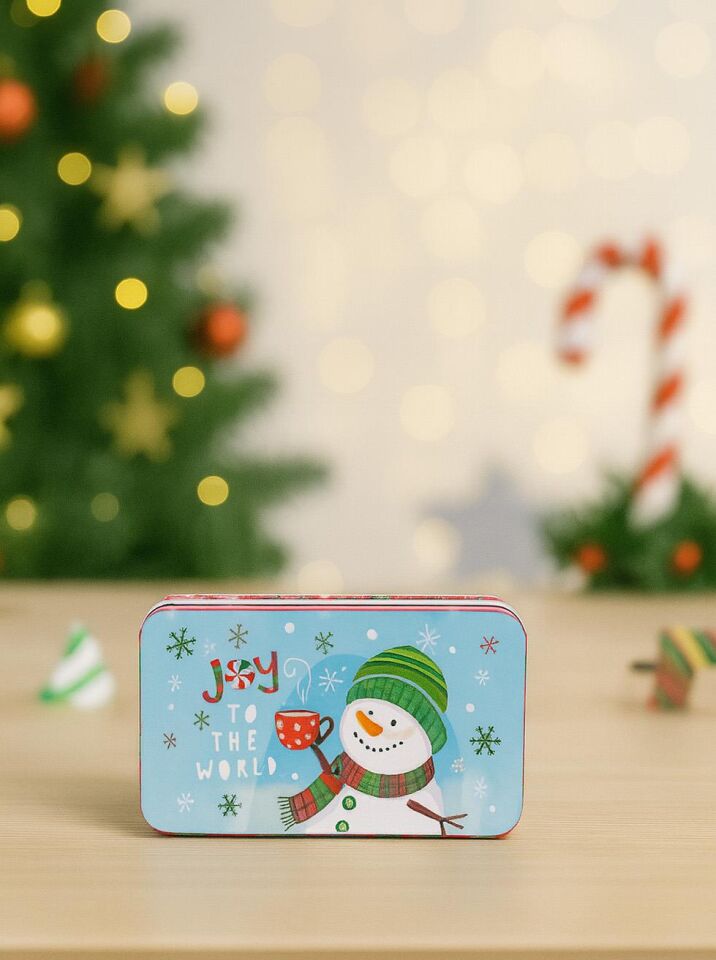 Astaş Yilbasi Desenli Dikdörtgen Hediye Kutusu