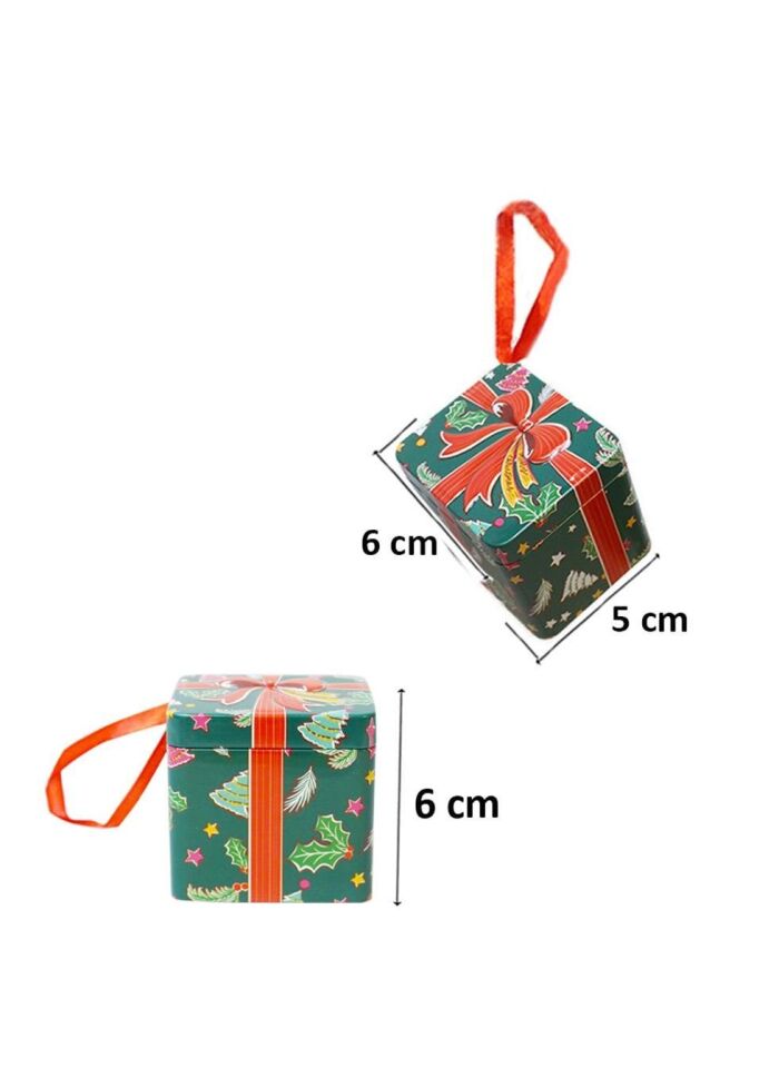 Astaş Yilbasi Desenli Asilabilir Hediye Kutusu