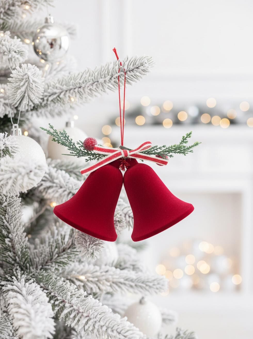 Astaş Kadife Çan Bordo 2 Li 10x20 Cm