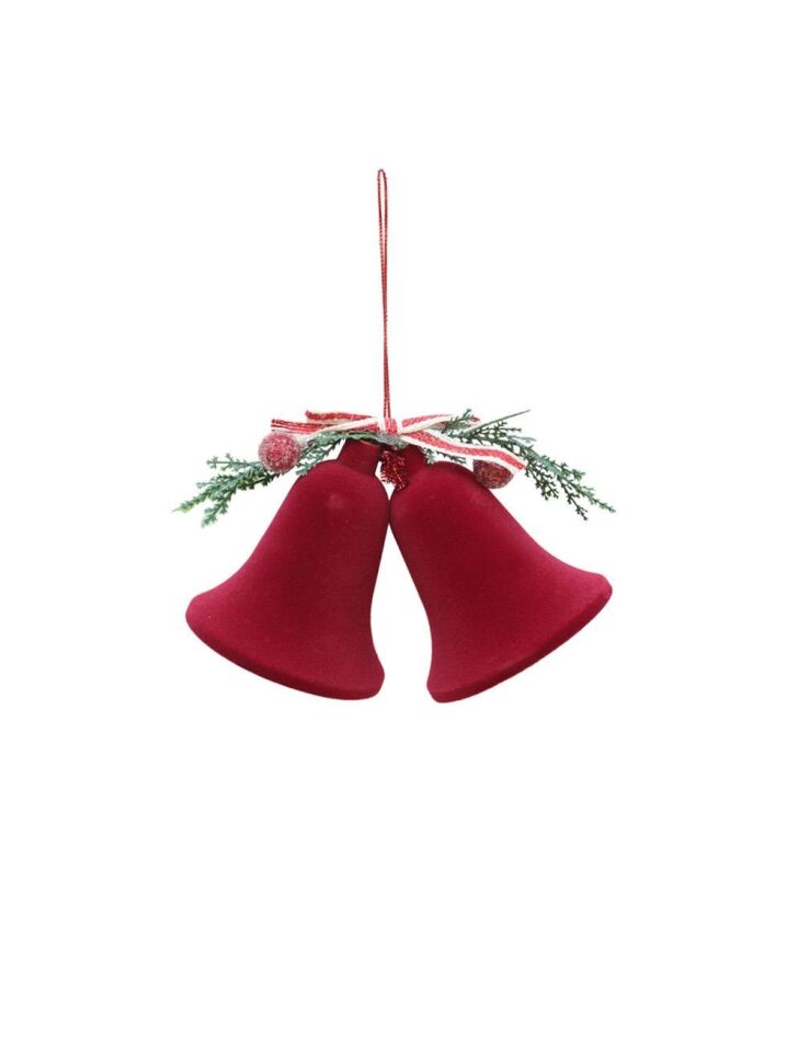 Astaş Kadife Çan Bordo 2 Li 10x20 Cm