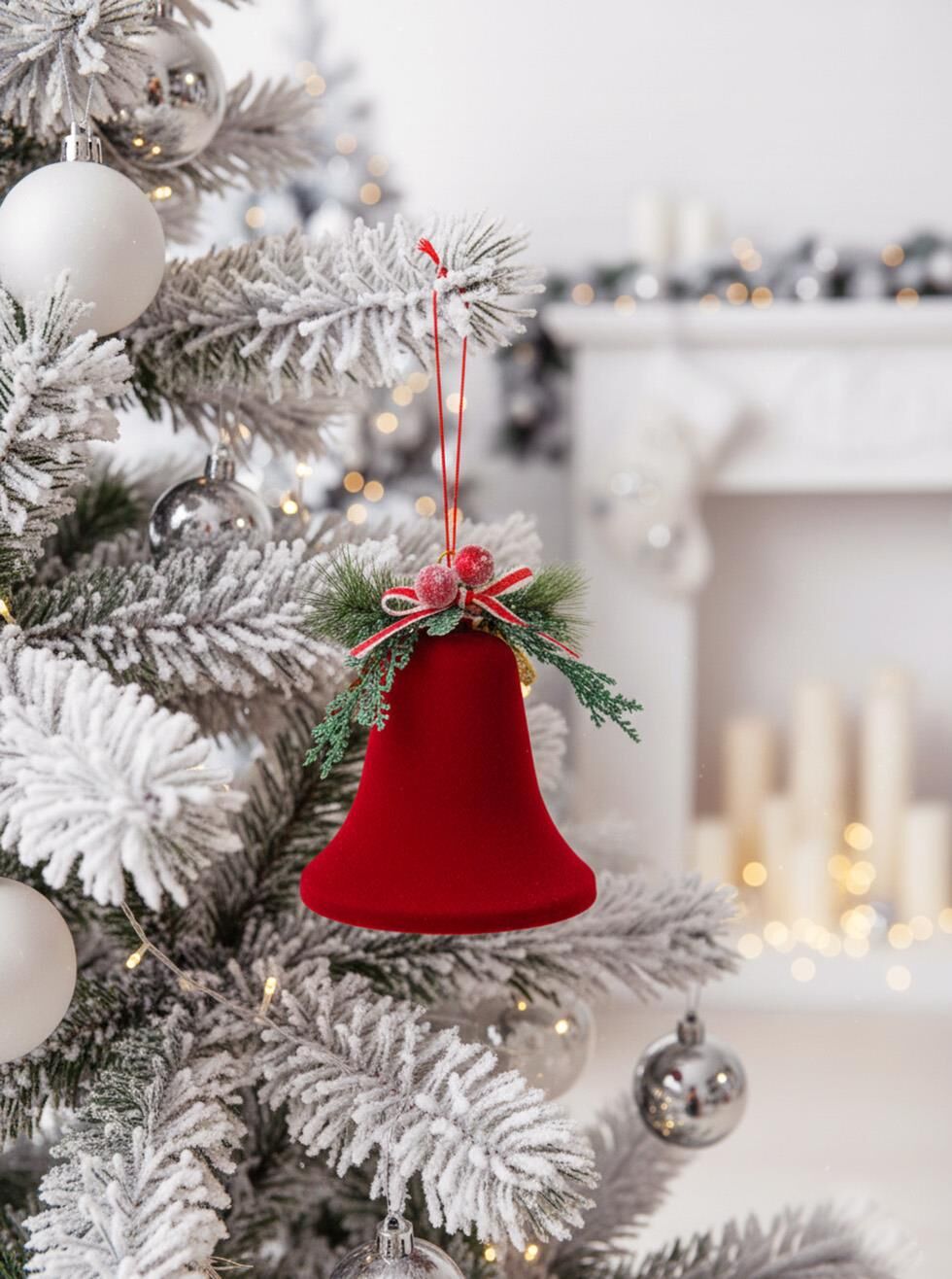 Astaş Kadife Çan Bordo 12 Cm