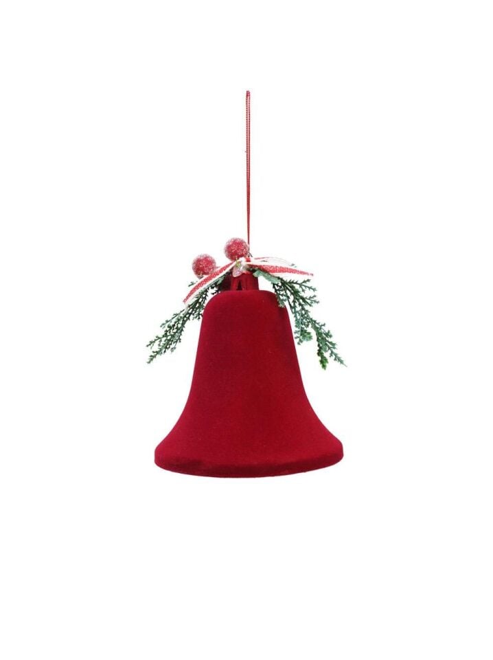 Astaş Kadife Çan Bordo 12 Cm