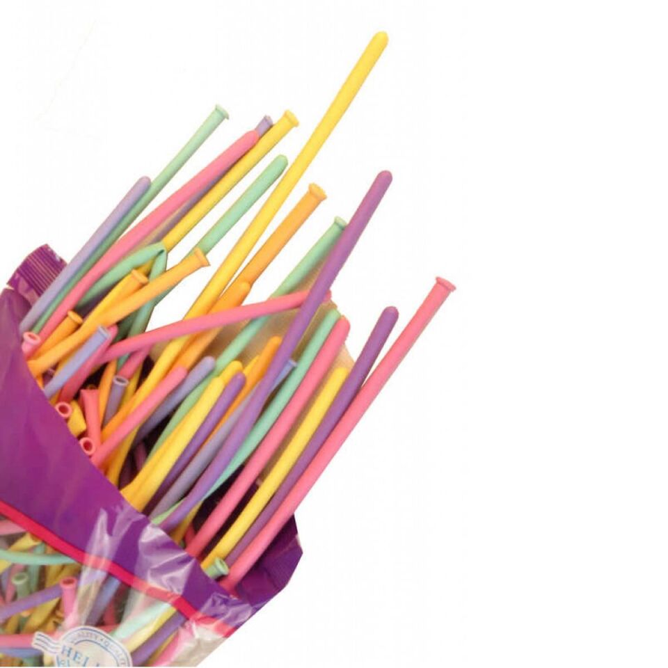 Balonevi Balon Makaron Sosis Karışık Renkli 100 Lü