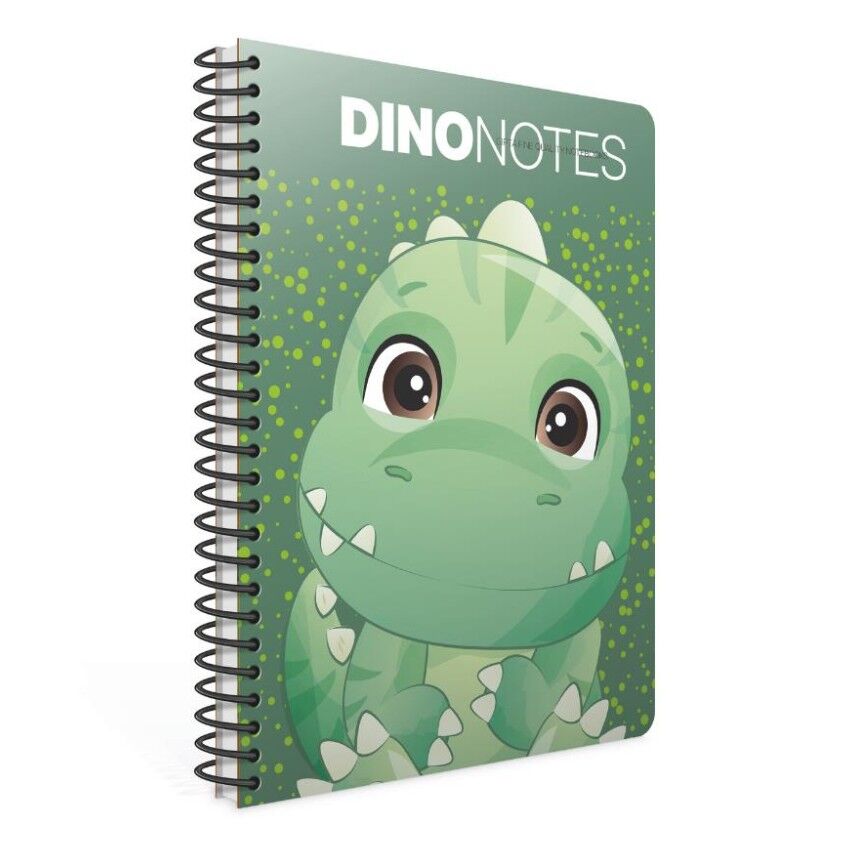 Gıpta Dıno Notes Spiralli Karton Kapak Defter A4 80 Yaprak Kareli