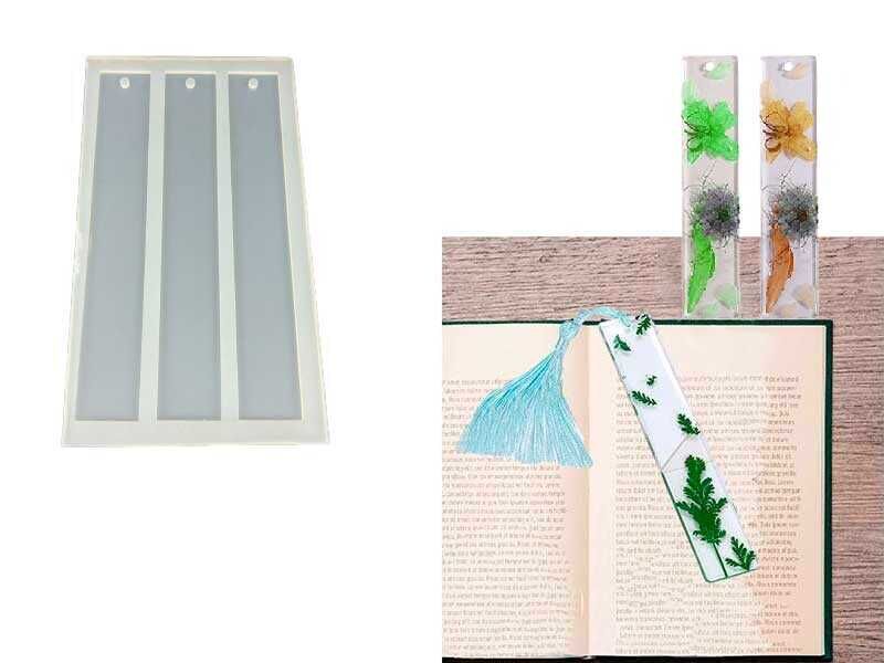 Kmy 3 Lü Düz Kitap Aycarı Epoksi Reçine Kalıbı Khe320