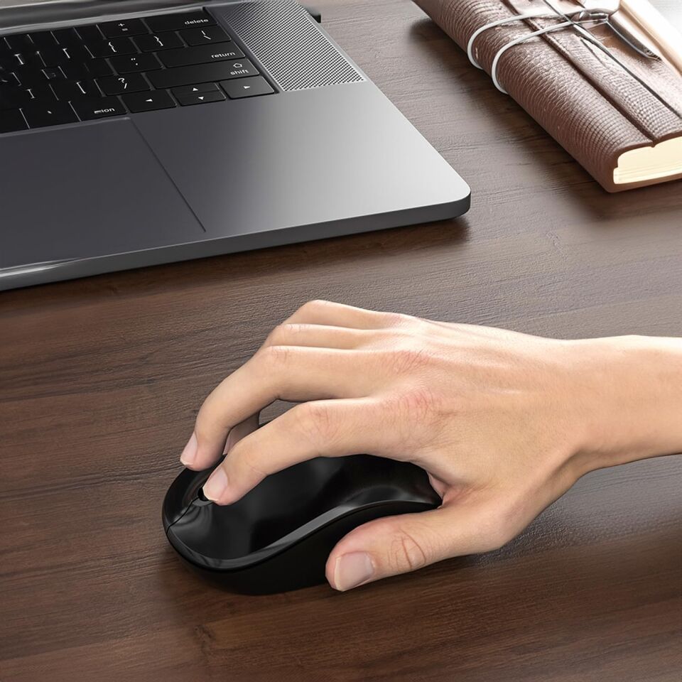 Lecoo Ws206 Kablosuz 1200DPI 3 Tuşlu Optik Mouse Siyah