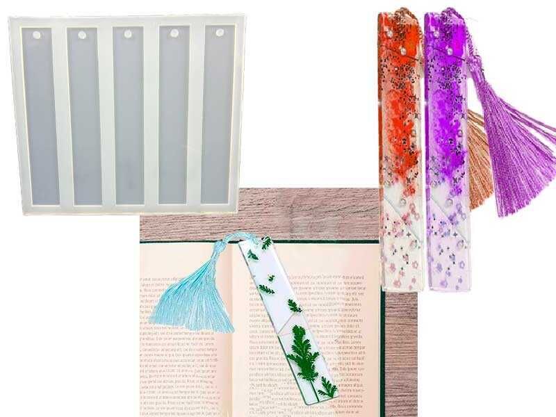 Kmy 5 Li Düz Kitap Aycarı Epoksi Reçine Kalıbı Khe321