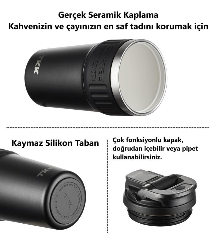 Vagonlife Çelik Matara Black 630 Ml