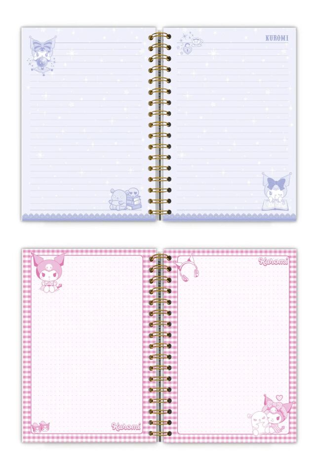 Victorias Journals Kuromi Gizli Spiralli Planlayıcı Journal 16,5x23,5