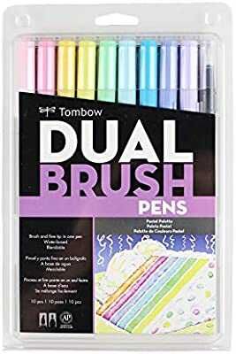 Tombow Ab-T Dual Brush Pen G. Kalemi Seti Pastel 10 Renk