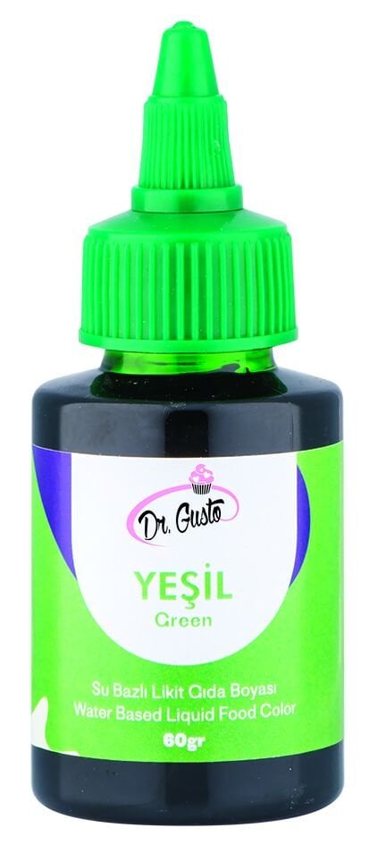 Dr. Gusto Su Bazlı Likit Gıda Boyası 60 Gr Yeşil