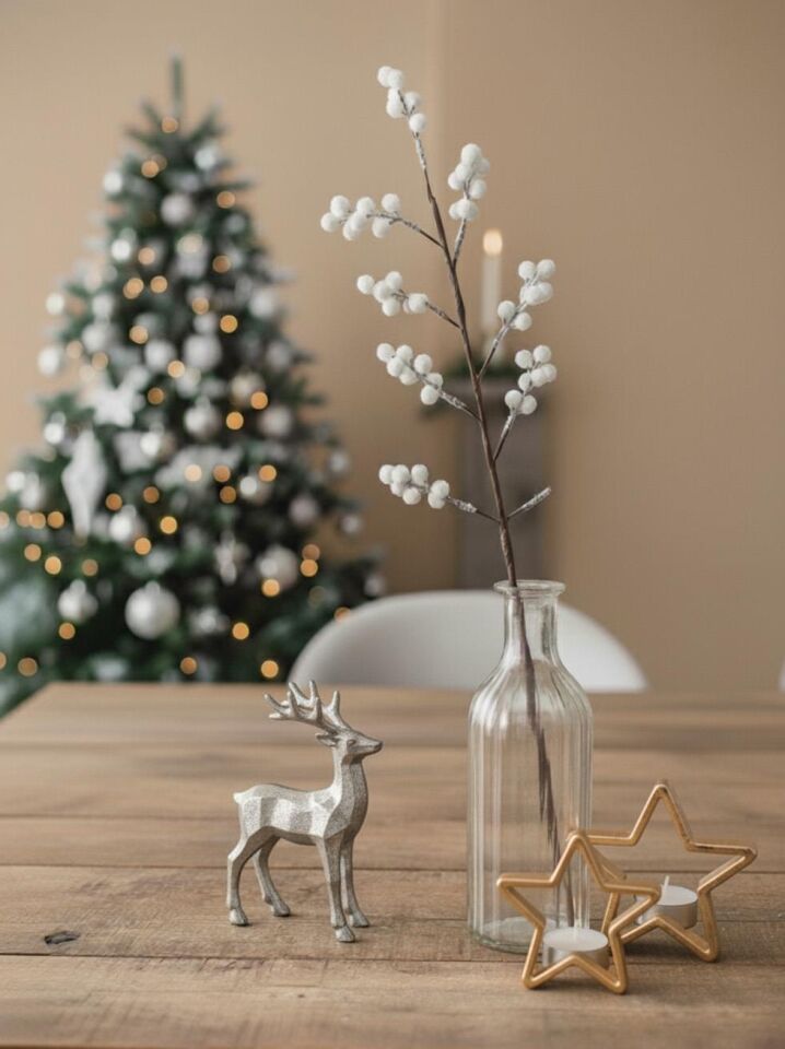 Astaş Beyaz Berry Dal 70 Cm