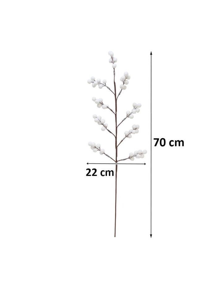 Astaş Beyaz Berry Dal 70 Cm
