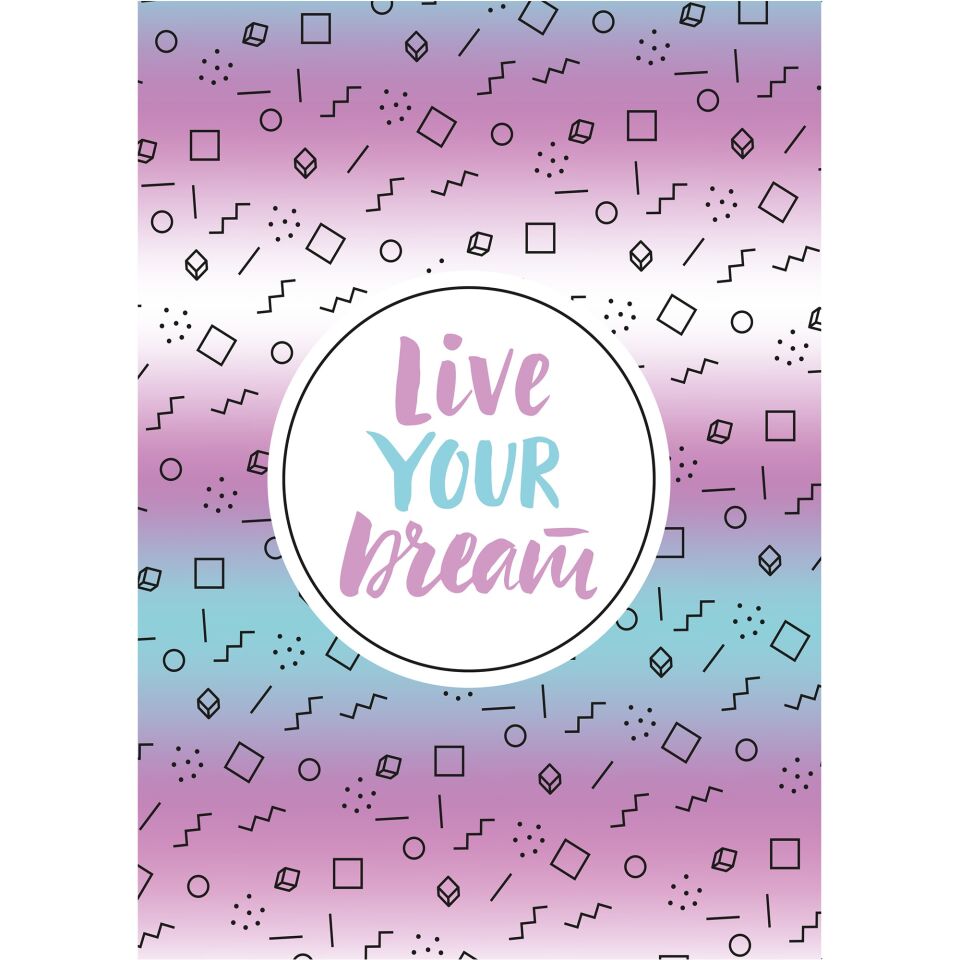 Taros Unick Color Live Your Dream A5 İnce Kapak Defter