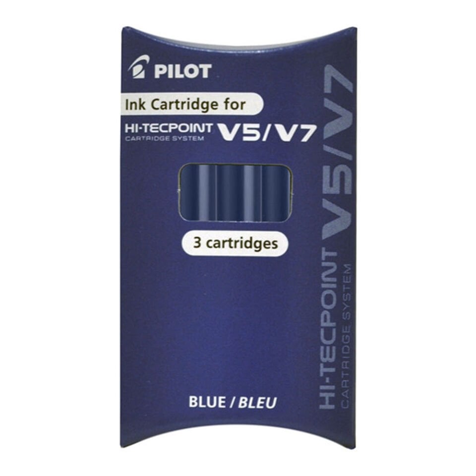 Pilot V7 Kartuşlu Yedek 3 Lü Mavi