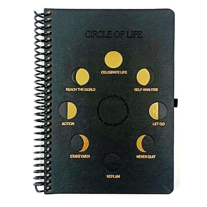 Gıpta Circle Of Lıfe Spiralli Deri Kapak Defter 17X24 120 Yaprak Çizgili